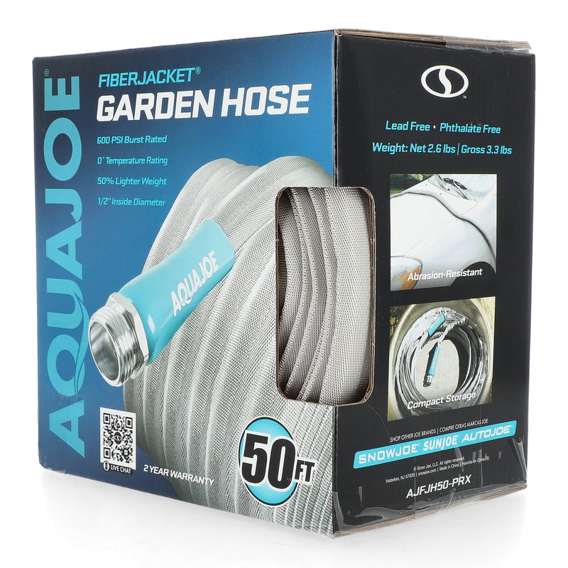 AQUA JOE 75' FIBERJACKET GARDEN HOSE 3/4'' HOSE DIAMETER -NO AMAZON