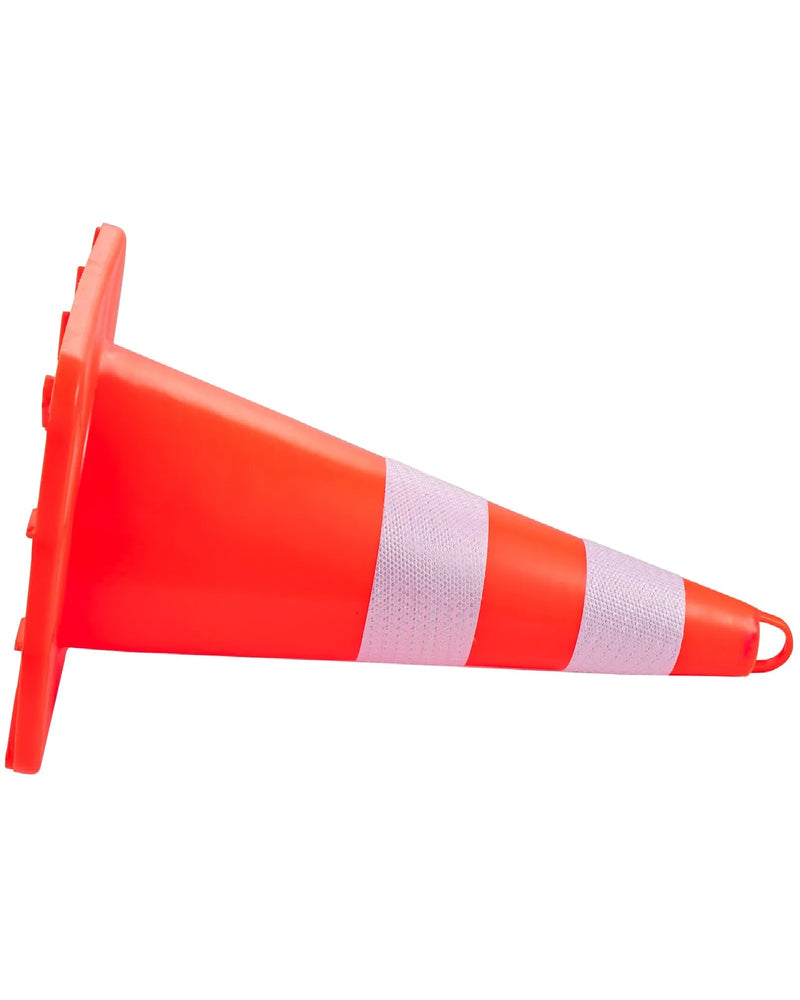 VEVOR 10PC 28'' PVC TRAFFIC CONE WITH REFLECTIVE COLLRS & WEIGHTED BASE