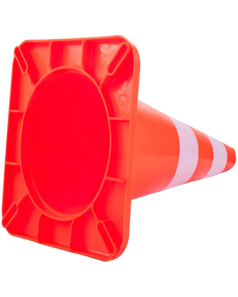 VEVOR 10PC 28'' PVC TRAFFIC CONE WITH REFLECTIVE COLLRS & WEIGHTED BASE