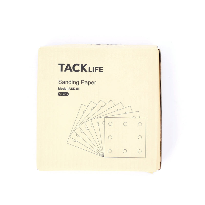 50PC 8 HOLE 1/4 SHEET SANDPAPER HOOK & LOOP