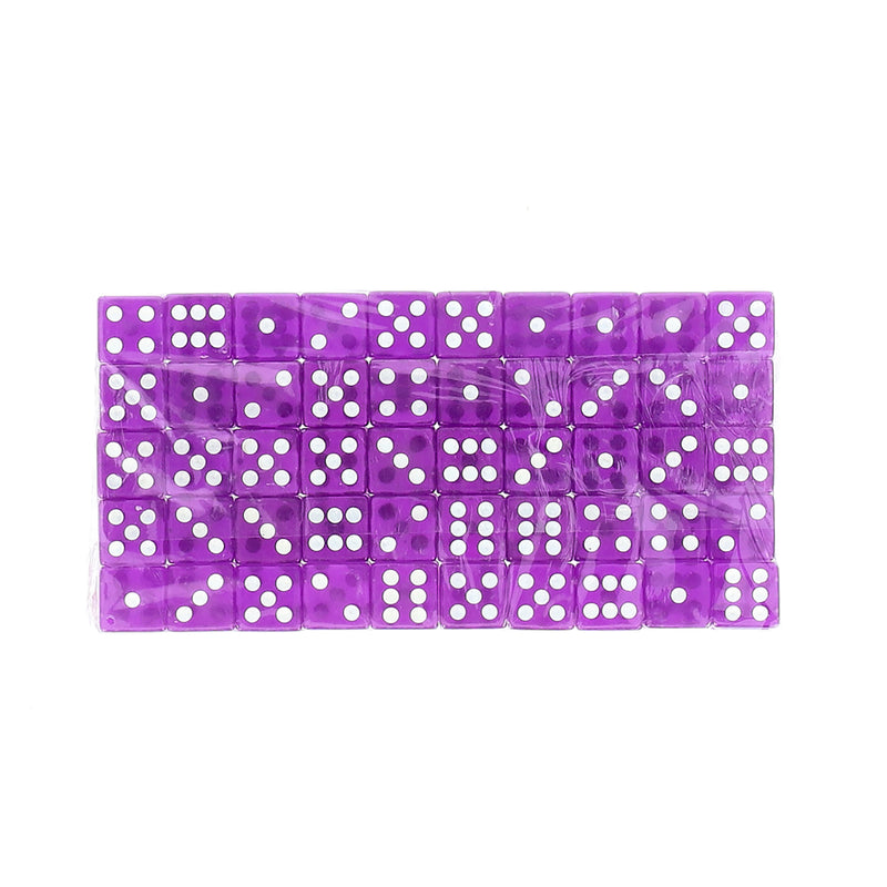 BRYBELLY 100CT VINTAGE 6 SIDED PURPLE DICE