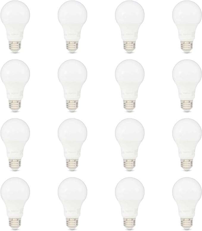 16PK 12=75W A19 LED BULB SOFT WHITE NON DIMMABLE