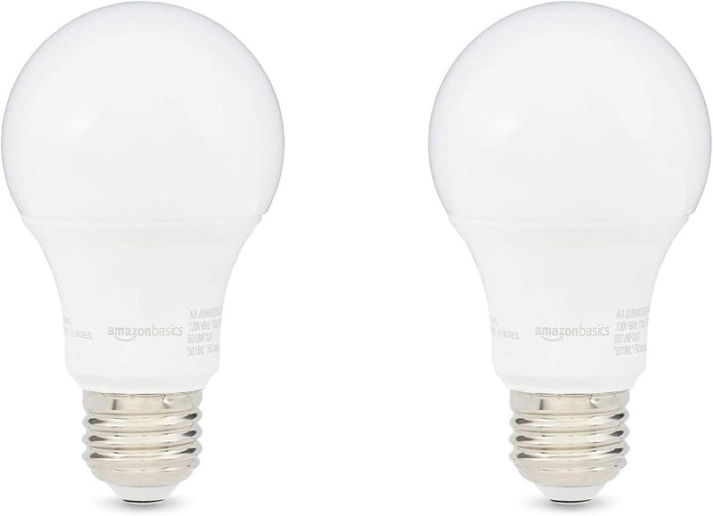 2PK 9=60W A19 LED BULB DAYLIGHT DIMMABLE