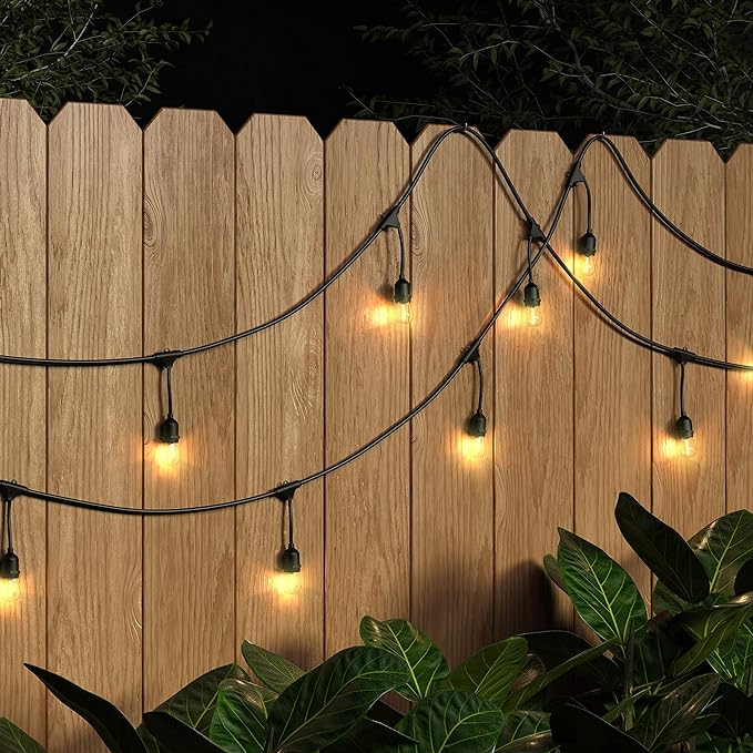 4PK 1W LED STRING LIGHT BULBS S14 SHAPE CLEAR EDISON STYLE