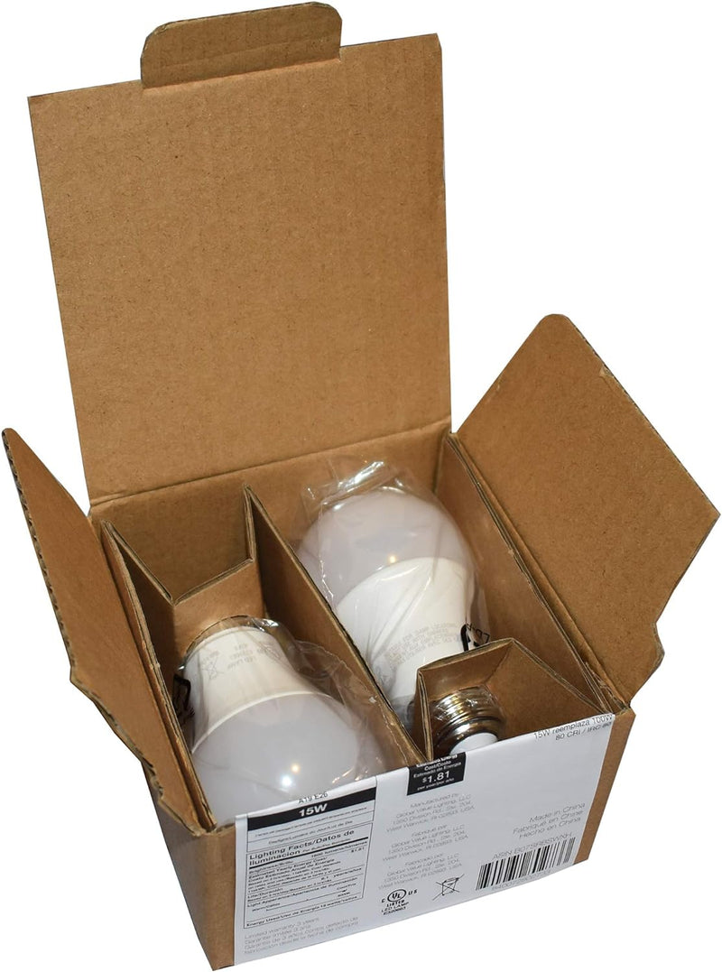 2PK 6=40W A19 LED BULB SOFT WHITE DIMMABLE