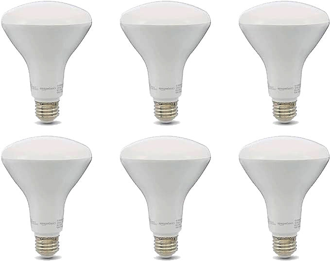 6PK 13=80W BR40 LED BULB SOFT WHITE DIMMABLE