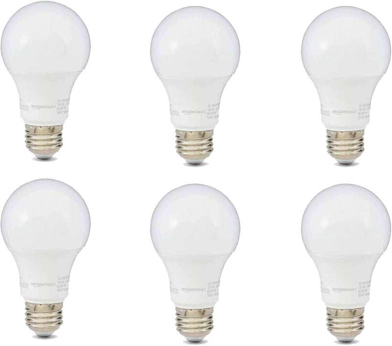 6PK 5=40W A19 LED BULB SOFT WHITE DIMMABLE