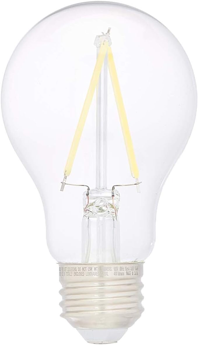6PK 7=60W A19 CLEAR LED BULB DAYLIGHT NON DIMMABLE