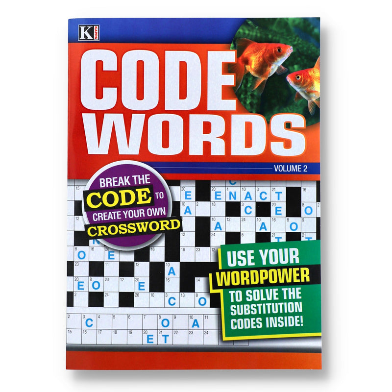 96 PAGE CODE WORDS PUZZLE BOOKS 2 TITLES