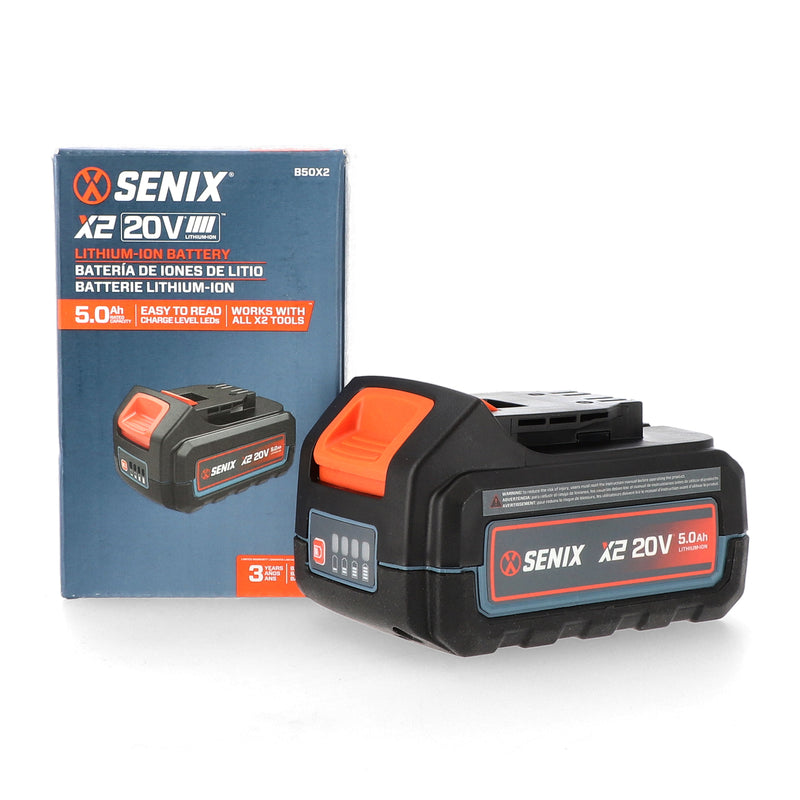SENIX 20V 5AH RECHARGABLE LITHIUM-ION BATTERY