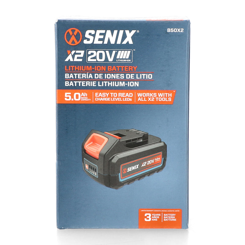 SENIX 20V 5AH RECHARGABLE LITHIUM-ION BATTERY