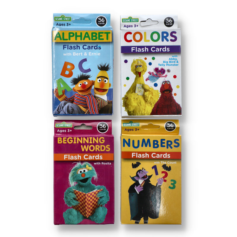 SESAME STREET FLASH CARDS 4 ASSORTED
