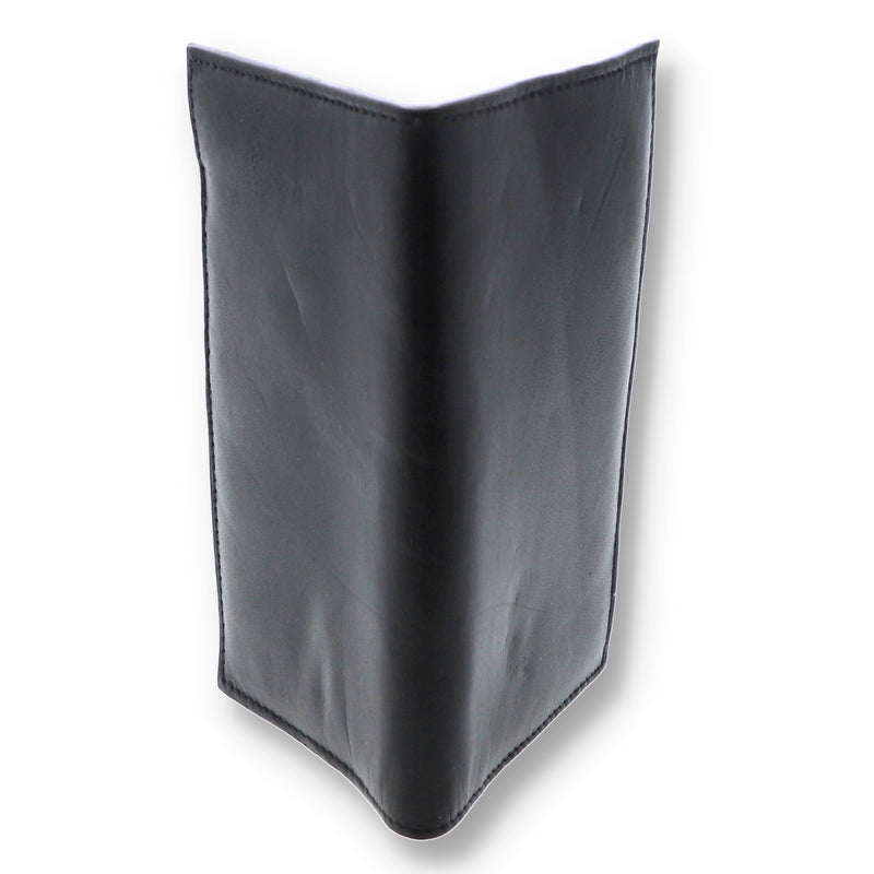 LEATHER CHECKBOOK WALLET RFID BLOCKING