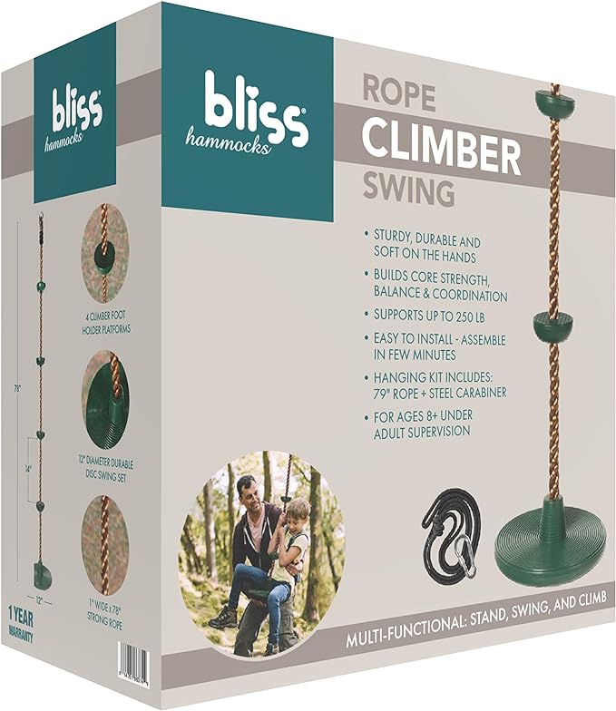78'' ROPE CLIMBER SWING -GREEN