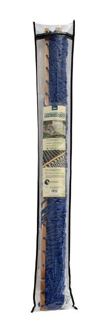 2 PERSON 60'' WIDE BLUE COTTON ROPE HAMMOCK