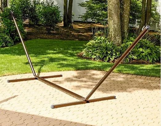 15' GALVANIZED STEEL HAMMOCK STAND-BLACK