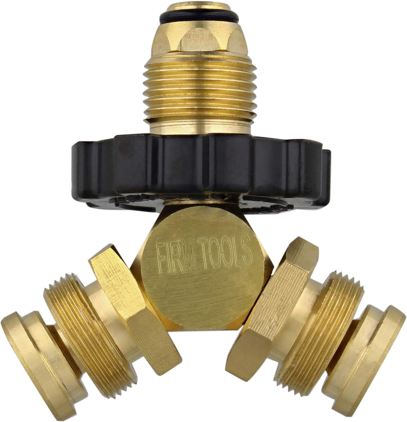 BOBS BRASS PROPANE Y ADAPTER SPLITTER QCC1 CONNECTORS