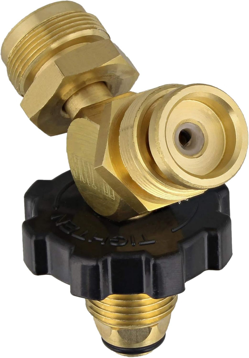 BOBS BRASS PROPANE Y ADAPTER SPLITTER QCC1 CONNECTORS