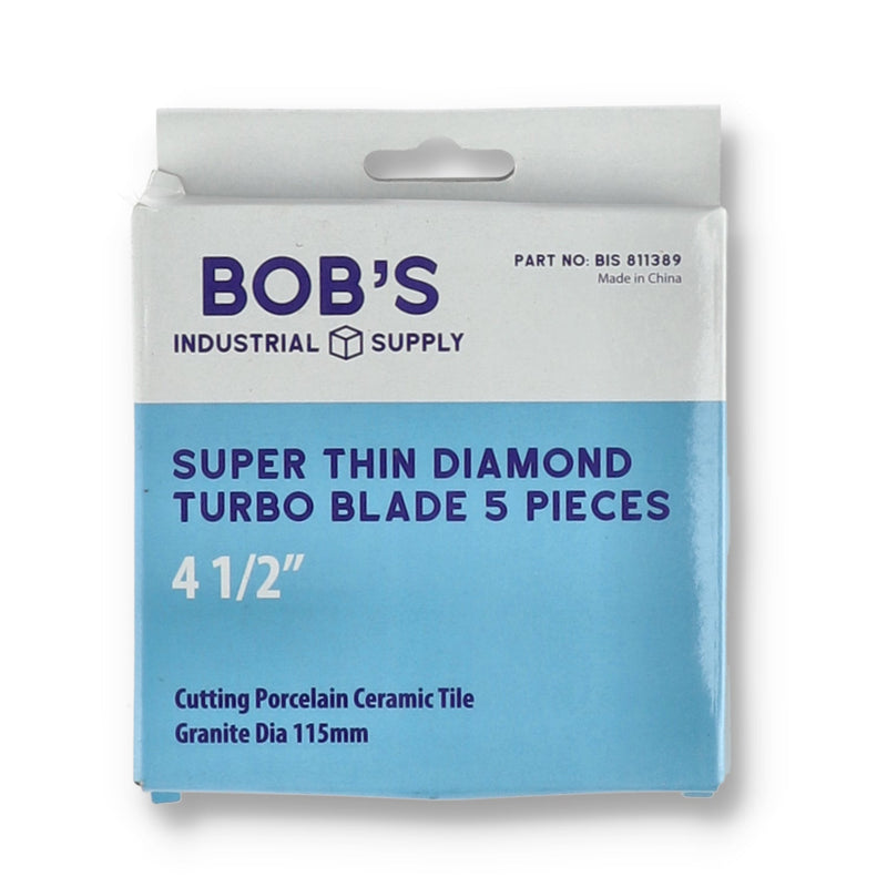 BOBS 5PC 4-1/2'' DIAMOND TURBO BLADES