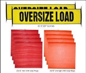 BOBS TRUCK SIGN & SAFETY WARNING KIT IN MESH STORAGE BAG