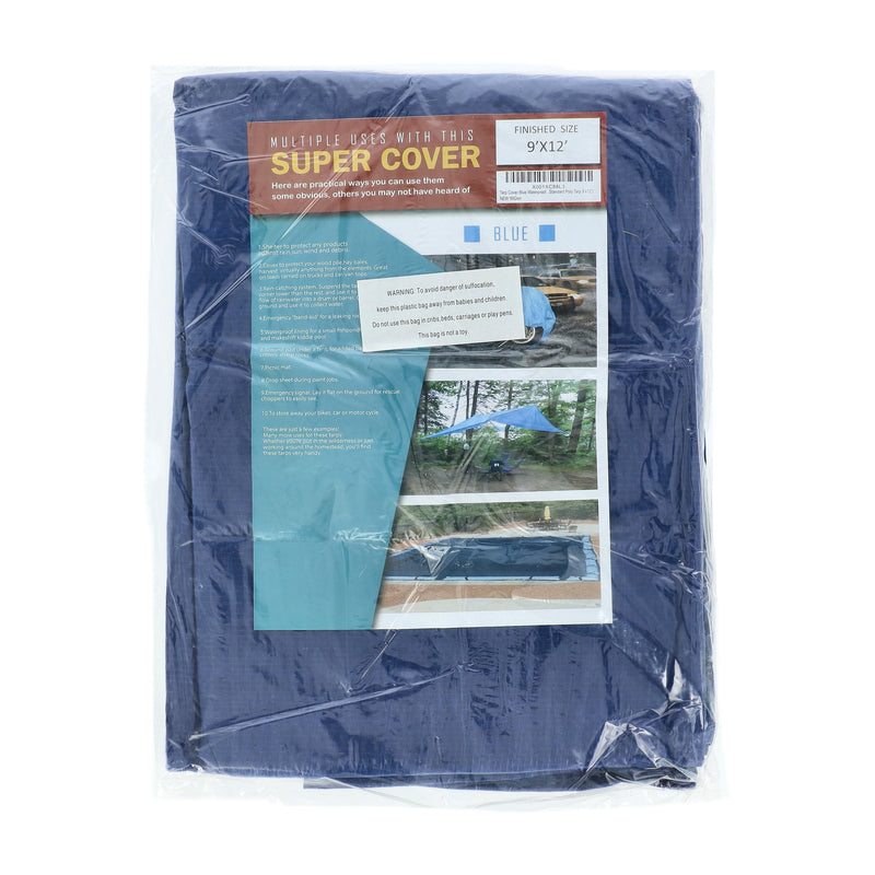 SUPER COVER TARP 9x12' BLUE FINISH SIZE 216SQFT 5 MIL