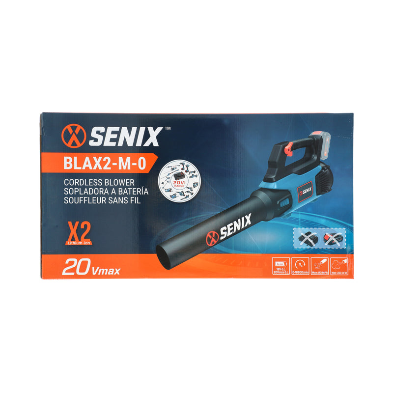 SENIX 20V CORDLESS BLOWER BARE TOOL ONLY -NO BATTERY 350 CFM 80MPH