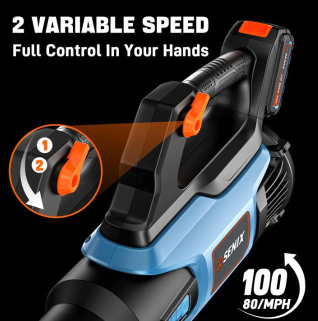 SENIX 20V CORDLESS BRUSHLESS LEAF BLOWER BARE TOOL NO BATTERY 450 CFM