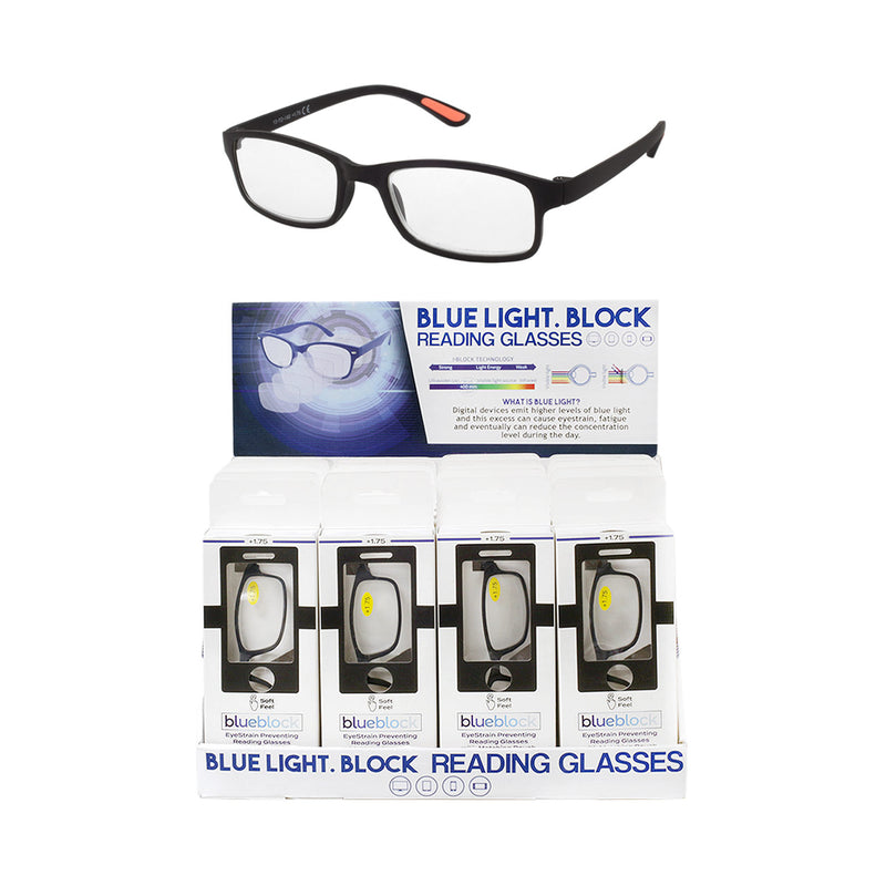 BLUE LIGHT BLOCKING READING GLASSES ASSORTED POWERS