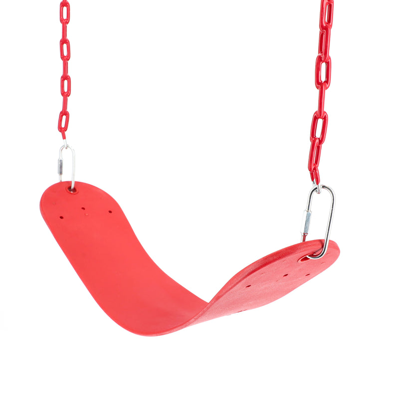 CREATIVE CEDAR DESIGNS STANDARD SWING SEAT WITH CHAINS RED NO BIG BOX