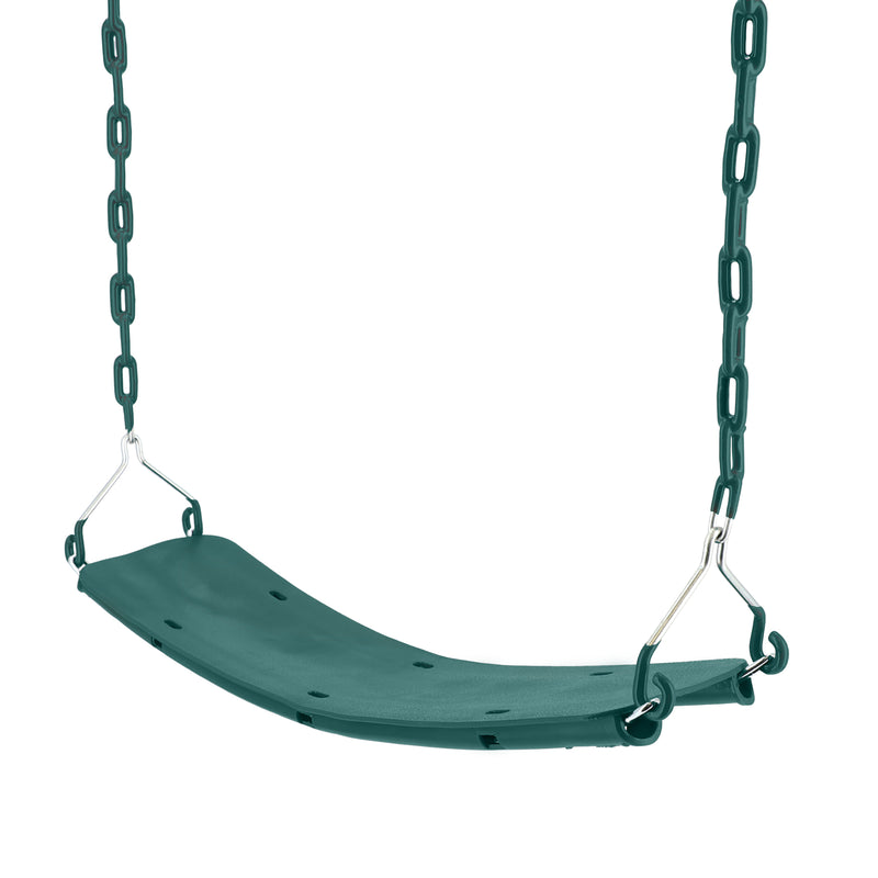 CREATIVE CEDAR DESIGNS BEGINNER SWING SEAT WITH CHAINS GREEN NO BIG BOX