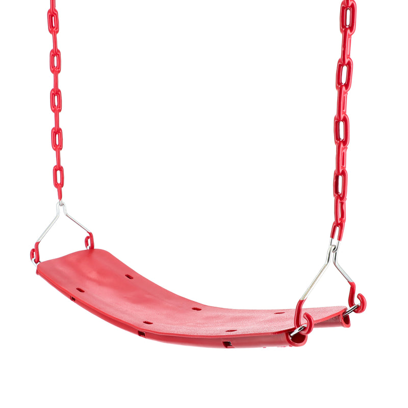 CREATIVE CEDAR DESIGNS BEGINNER SWING SEAT WITH CHAINS RED NO BIG BOX
