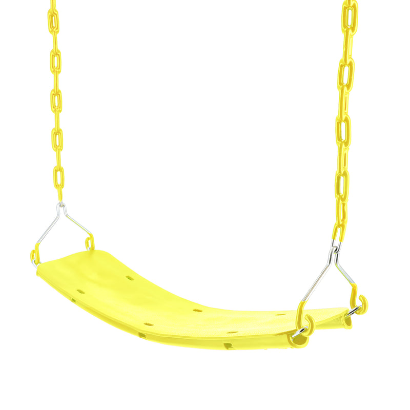 CREATIVE CEDAR DESIGNS BEGINNER SWING SEAT WITH CHAINS YELLOW NO BIG BOX