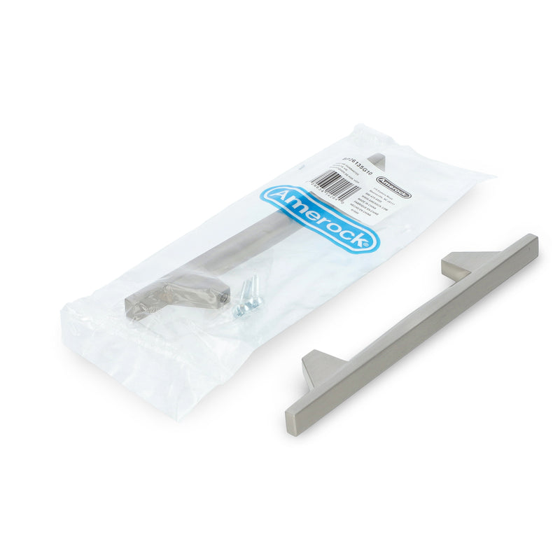 Sleek 3-3/4 '' (96mm) Center-to-Center Satin Nickel Cabinet Pull