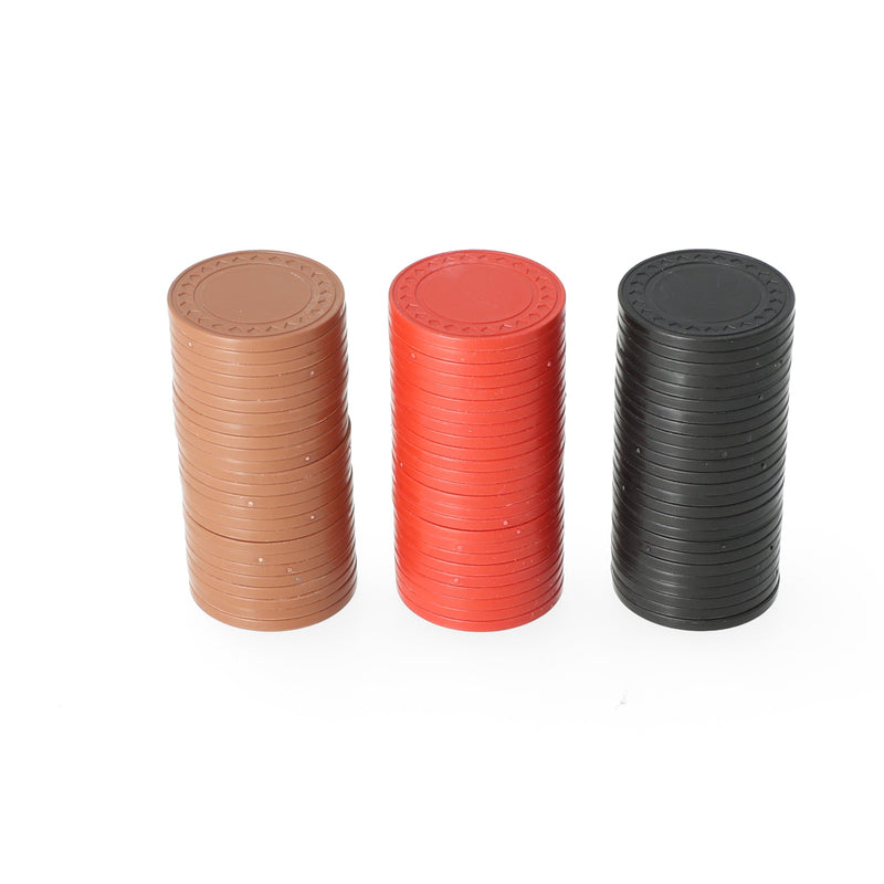 25CT 14 GRAM RED CLAY POKER CHIPS BLANK AMOUNT