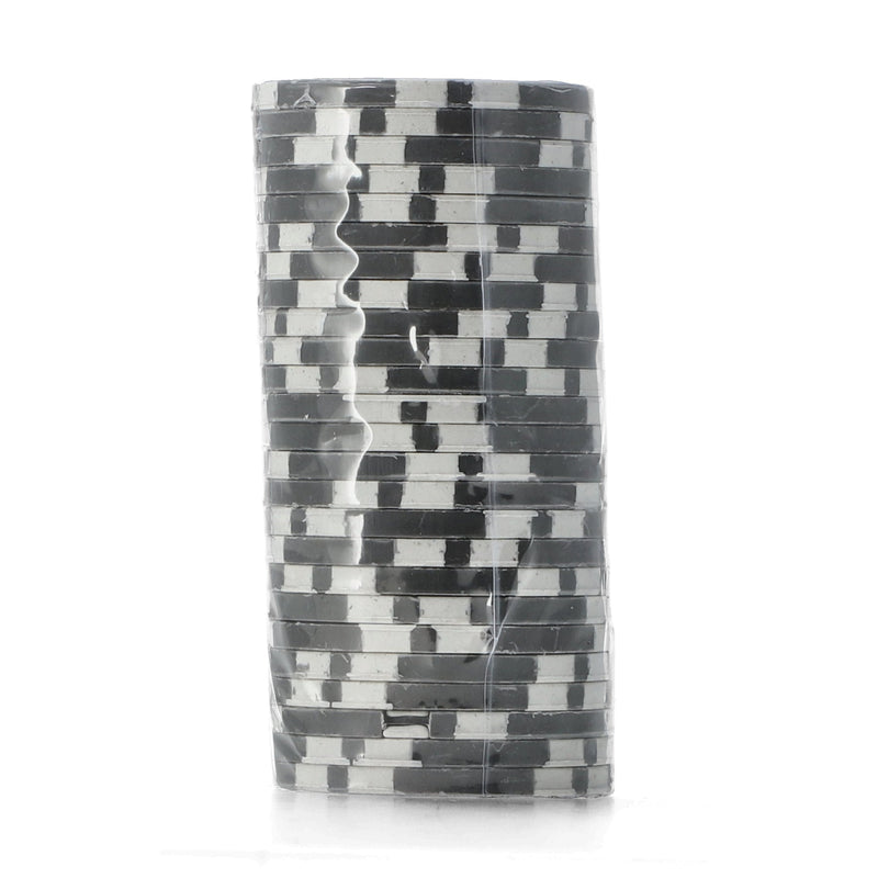 BRYBELLY 25PK 14 GRAM $1 CLAY COMPOSITE POKER CHIPS ASSORTED COLORS