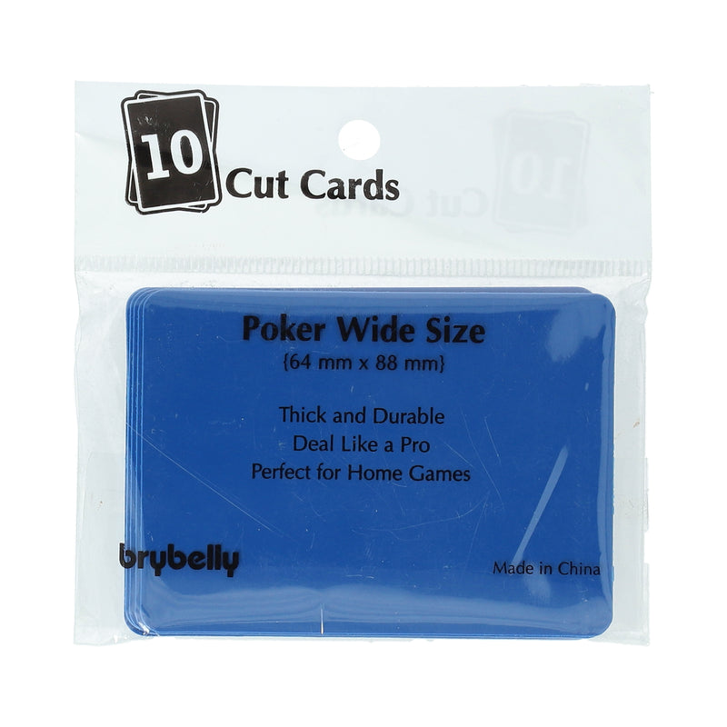 BRYBELLY 10CT BLUE POKER CUT CARDS