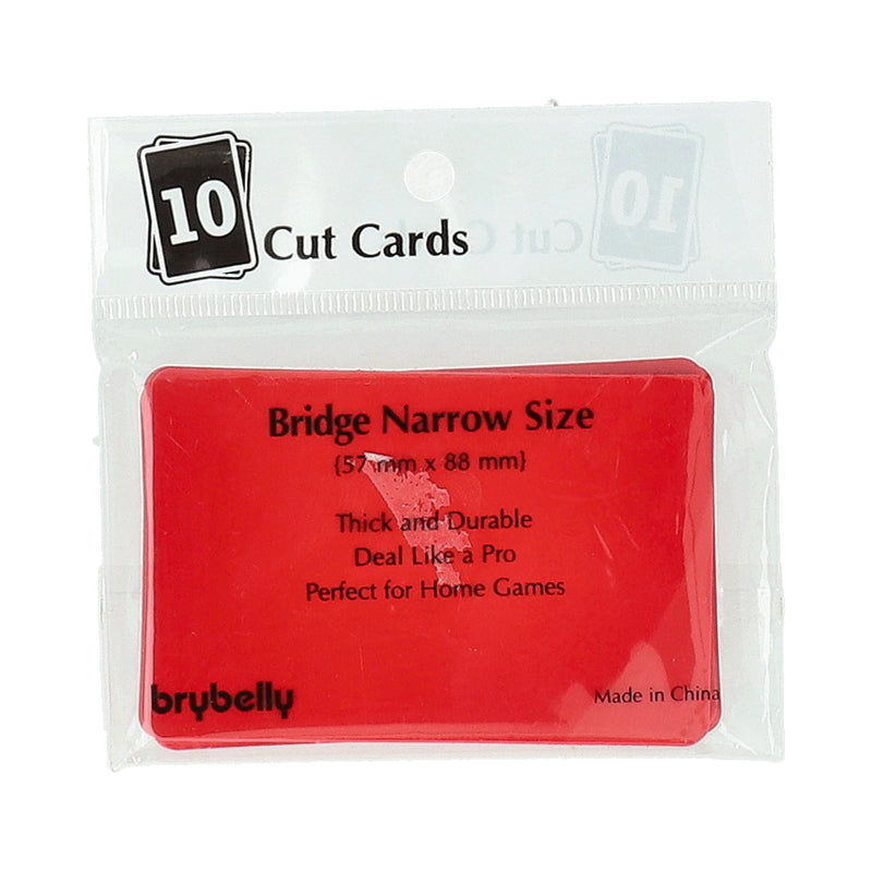 BRYBELLY 10CT RED POKER CUT CARDS