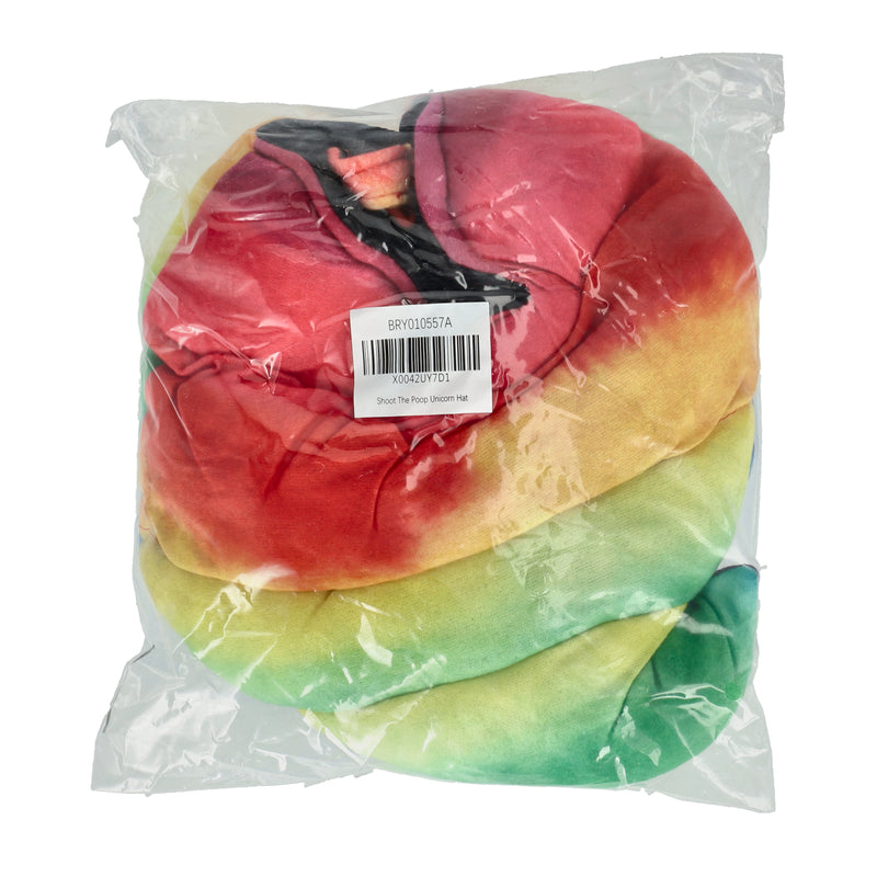 BRYBELLY SHOOT THE POOP RAINBOW UNICORN COSTUME HAT