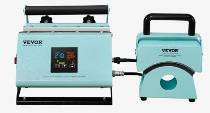 VEVOR GREEN TUMBLER AND HAT HEAT PRESS MACHINE
