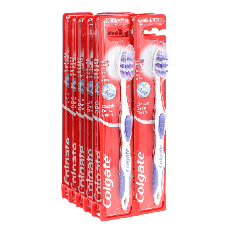 12pk COLGATE CARDED PREMIER CLEAN TOOTHBRUSH -SOFT