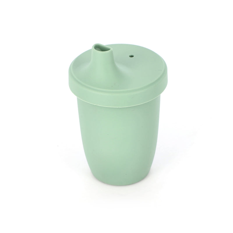 SUSTAINABLE 4OZ SILICONE SIPPY CUPS ASSORTED COLORS