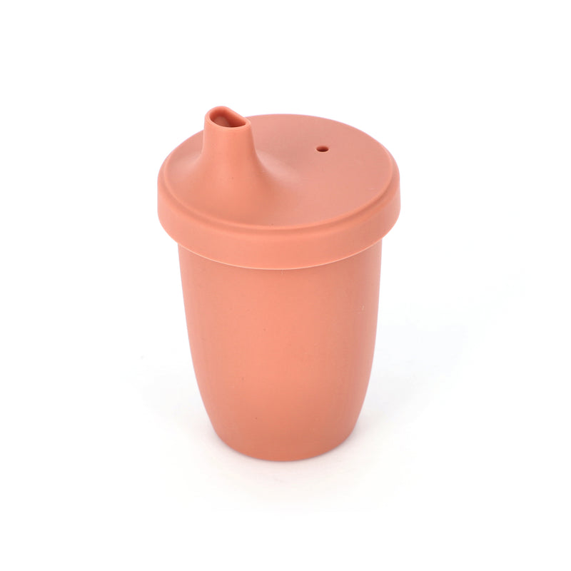 SUSTAINABLE 4OZ SILICONE SIPPY CUPS ASSORTED COLORS