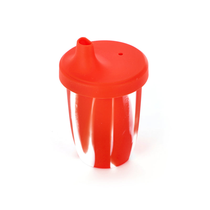 SUSTAINABLE 4OZ SILICONE SIPPY CUPS ASSORTED COLORS