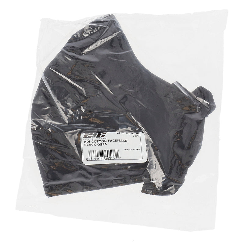 212 PERFORMANCE BLACK ELASTIC COTTON FACE MASK
