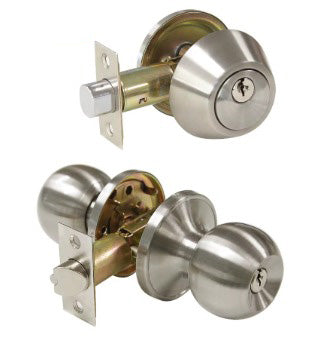 PROTOUCH 2PK ENTRY LOCK & DEADBOLT KEYED ALIKE SATIN NICKEL