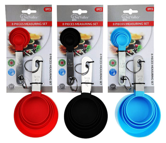 8PC MEASURING CUP & SPOON SET