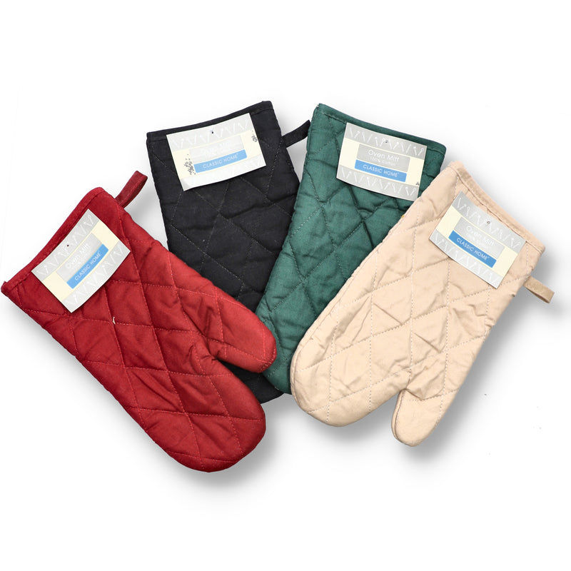 CLASSICHOME OVEN MITT ASSORTED COLORS 13''