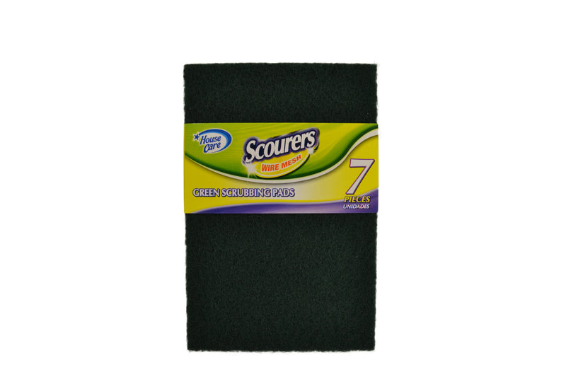 7ct GREEN SCOURING PADS