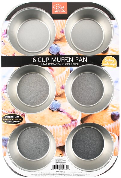 6 CUP NON STICK MUFFIN PAN