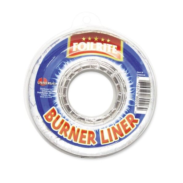8PK ROUND FOIL BURNER LINERS